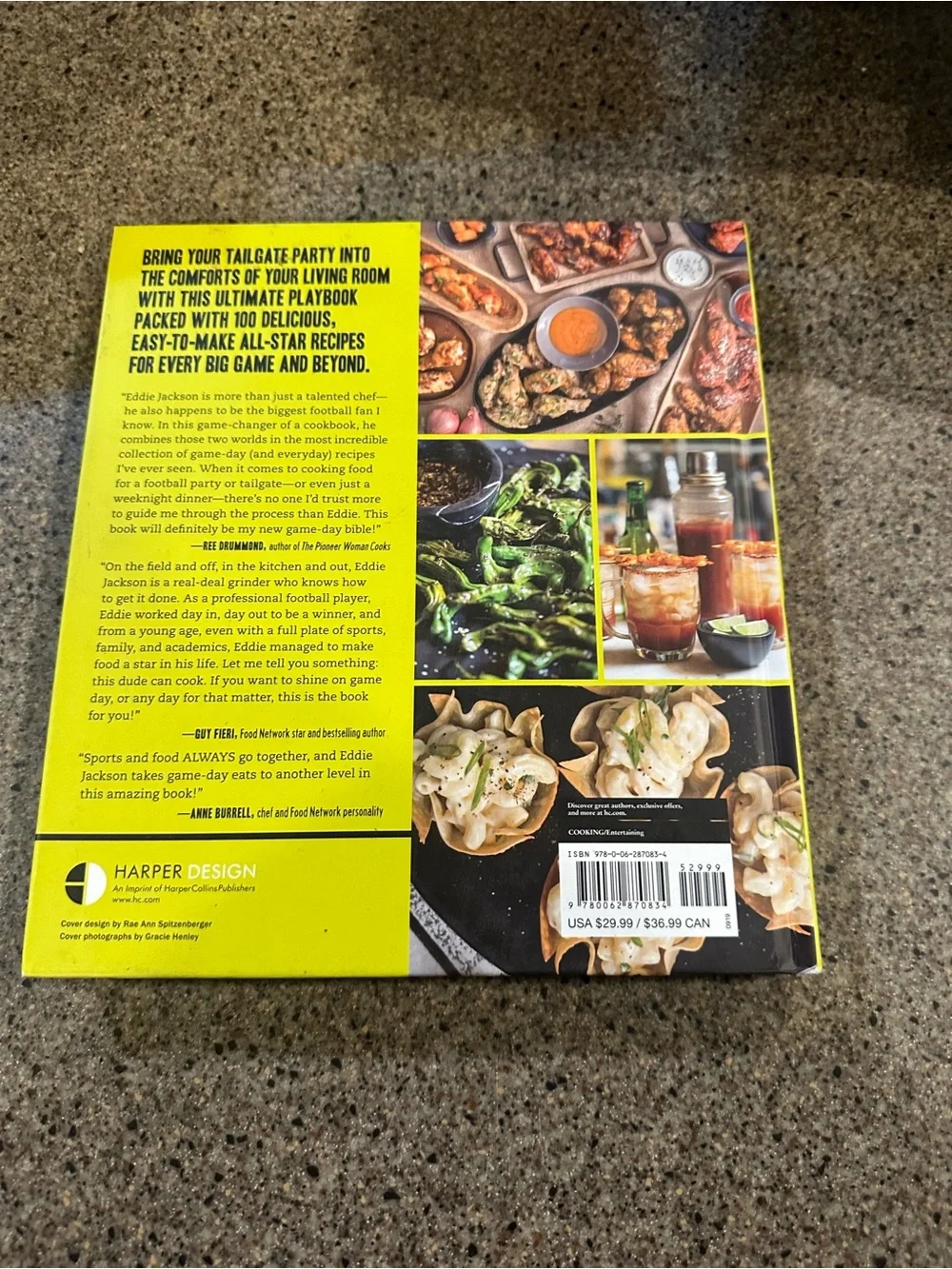 JACKSON Game-Day Eats Cookbook — Yellow Cover